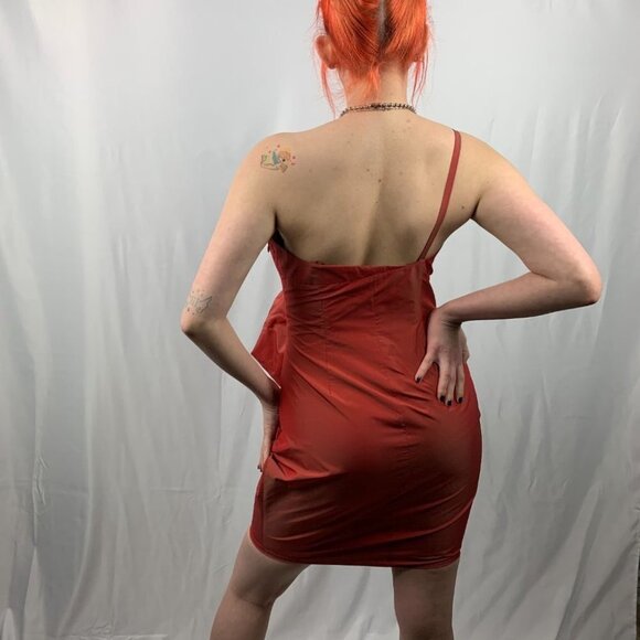 robert rodriguez one shoulder tafetta dress - Picture 2 of 7